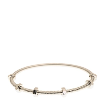 NEW CARTIER ECROU DE CARTIER BRACELER B6049618 18kt WHITE GOLD  SILVER - picksjewelry.com