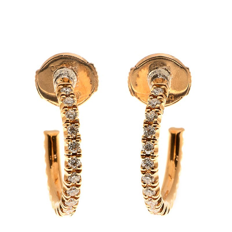 NEW CARTIER ETINCELLE DE CARTIER EARRING B8301244 18kt ROSE GOLD & DIAMONDS PINK GOLD - picksjewelry.com