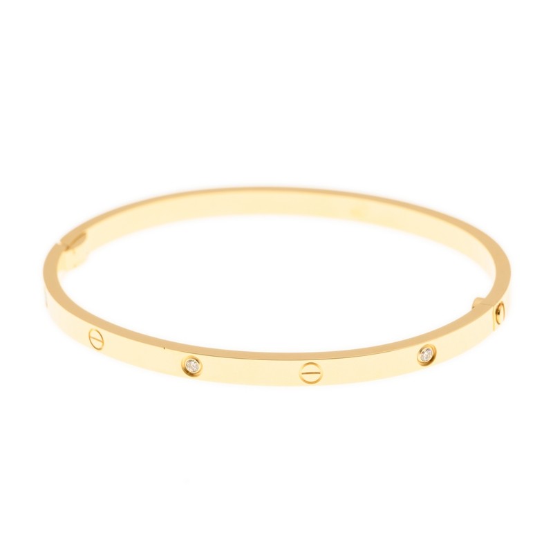 NEW CARTIER LOVE BRAECLET B6047217 18kt YELLOW GOLD GOLD - picksjewelry.com