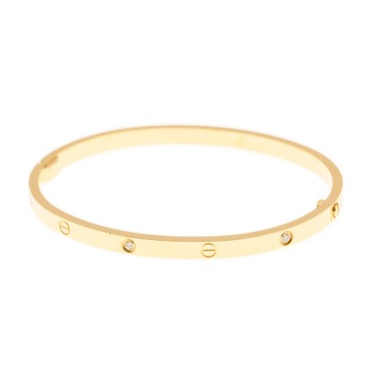 NEW CARTIER LOVE BRAECLET B6047217 18kt YELLOW GOLD GOLD - picksjewelry.com