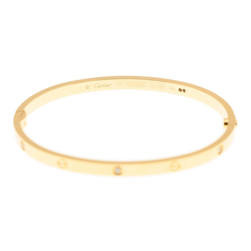 NEW CARTIER LOVE BRAECLET B6047217 18kt YELLOW GOLD GOLD - picksjewelry.com