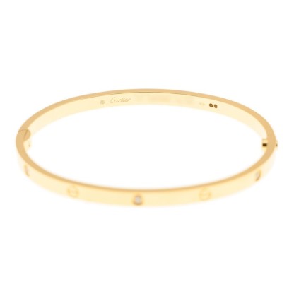 NEW CARTIER LOVE BRAECLET B6047217 18kt YELLOW GOLD GOLD - picksjewelry.com