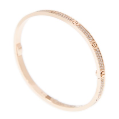 NEW CARTIER LOVE BRACELET N6710718 18kt ROSE GOLD PINK GOLD - picksjewelry.com