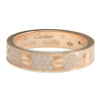 NEW CARTIER LOVE RING B4085850 18kt ROSE GOLD & DIAMONDS PINK GOLD - picksjewelry.com