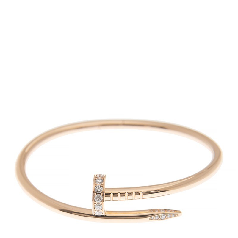 NEW CARTIER JUSTE UN CLOU BRACELET B6048520 18kt ROSE GOLD PINK GOLD - picksjewelry.com