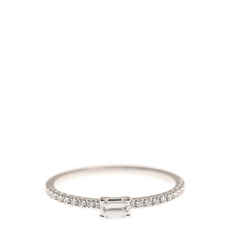 NEW CARTIER RING B4225752 18kt WHITE GOLD & DIAMONDS  SILVER - picksjewelry.com