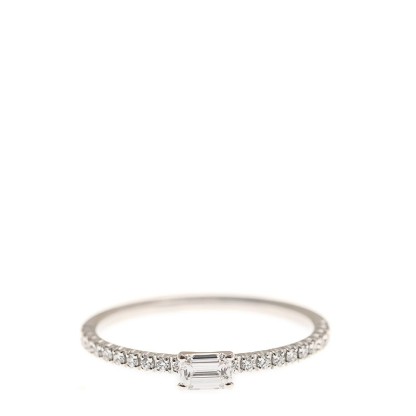 NEW CARTIER RING B4225752 18kt WHITE GOLD & DIAMONDS  SILVER - picksjewelry.com
