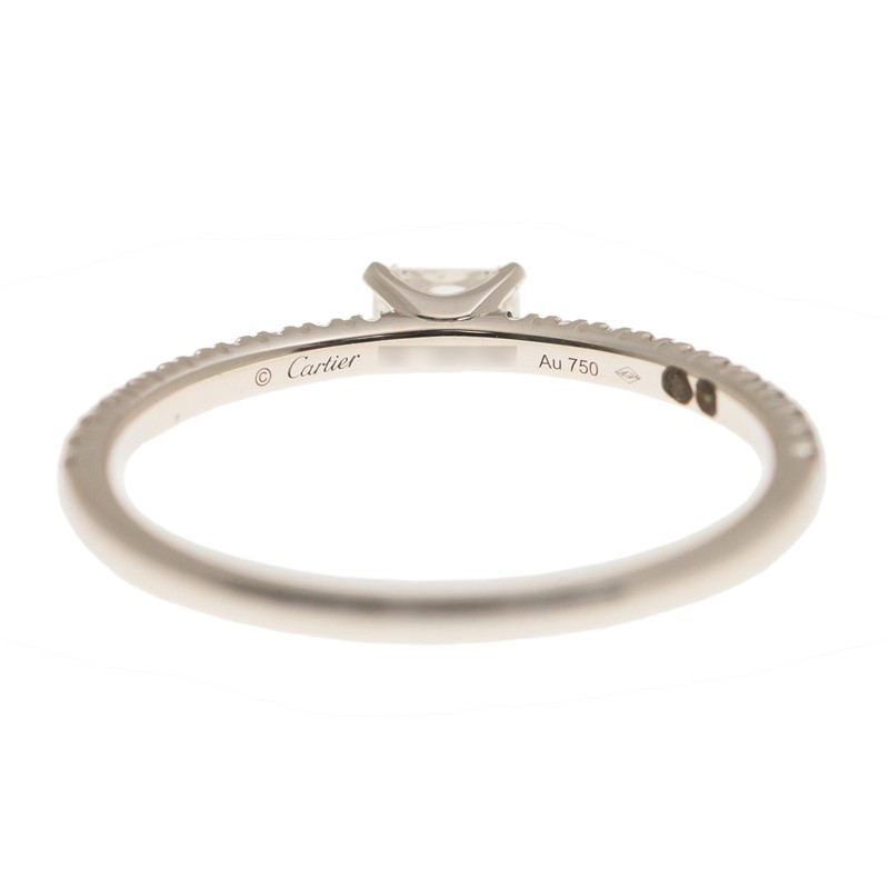NEW CARTIER RING B4225752 18kt WHITE GOLD & DIAMONDS  SILVER - picksjewelry.com