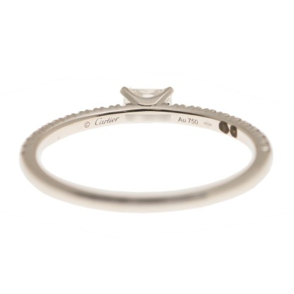 NEW CARTIER RING B4225752 18kt WHITE GOLD & DIAMONDS  SILVER - picksjewelry.com