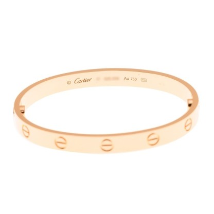 NEW CARTIER LOVE BRACELET B6067418 18kt ROSE GOLD PINK GOLD - picksjewelry.com