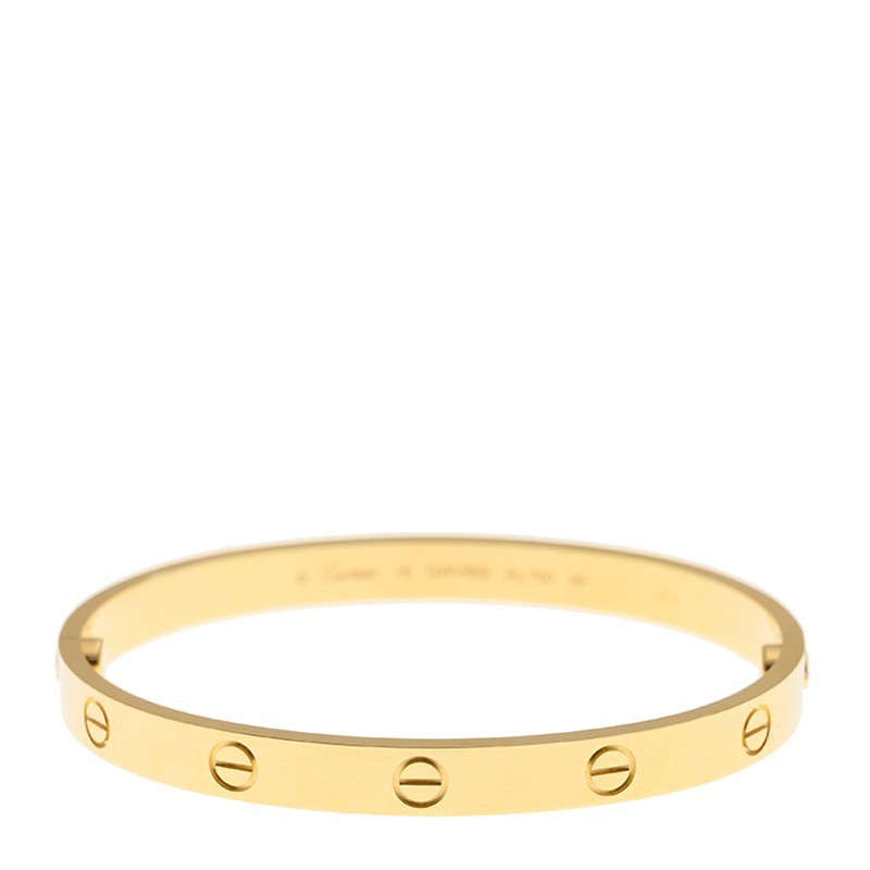 NEW CARTIER LOVE BRACELET B6067518 18kt YELLOW GOLD GOLD - picksjewelry.com