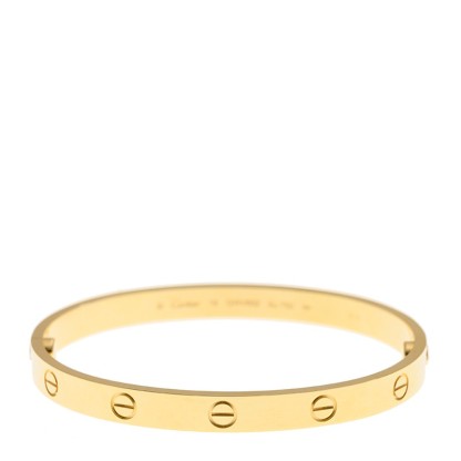NEW CARTIER LOVE BRACELET B6067518 18kt YELLOW GOLD GOLD - picksjewelry.com