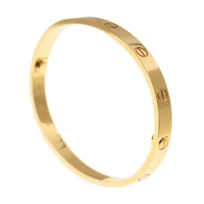 NEW CARTIER LOVE BRACELET B6067518 18kt YELLOW GOLD GOLD - picksjewelry.com