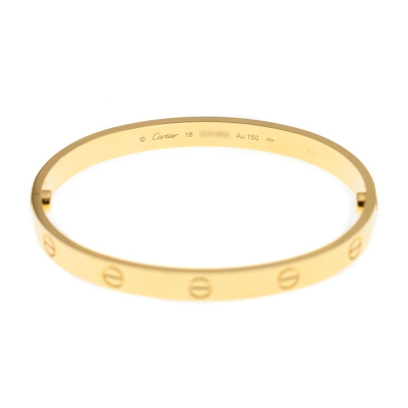 NEW CARTIER LOVE BRACELET B6067518 18kt YELLOW GOLD GOLD - picksjewelry.com