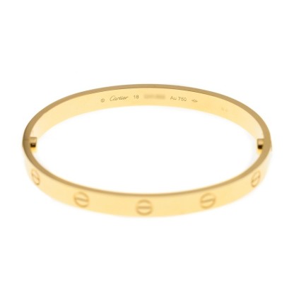 NEW CARTIER LOVE BRACELET B6067518 18kt YELLOW GOLD GOLD - picksjewelry.com