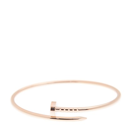 NEW CARTIER JUSTE UN CLOU BRACELET B6062519 18kt ROSE GOLD PINK GOLD - picksjewelry.com