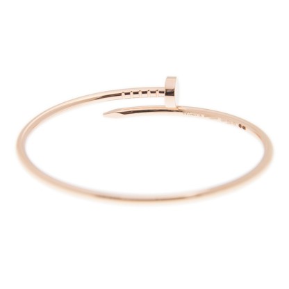 NEW CARTIER JUSTE UN CLOU BRACELET B6062519 18kt ROSE GOLD PINK GOLD - picksjewelry.com