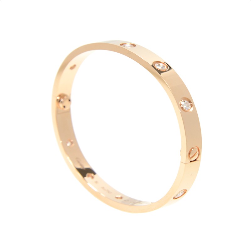 NEW CARTIER LOVE BRACELET B6040619 18kt ROSE GOLD PINK GOLD - picksjewelry.com