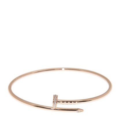NEW CARTIER JUSTE UN CLOU BRACELET B6065814 18kt ROSE GOLD PINK GOLD - picksjewelry.com
