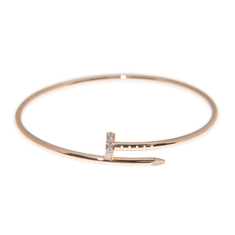 NEW CARTIER JUSTE UN CLOU BRACELET B6065814 18kt ROSE GOLD PINK GOLD - picksjewelry.com