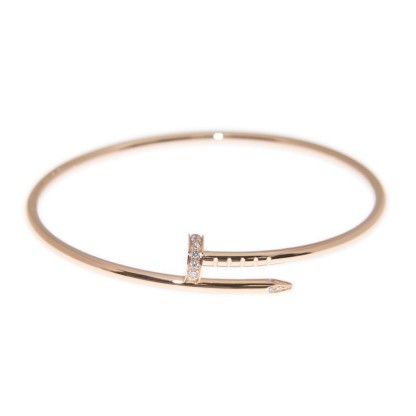 NEW CARTIER JUSTE UN CLOU BRACELET B6065814 18kt ROSE GOLD PINK GOLD - picksjewelry.com