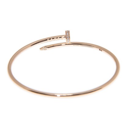 NEW CARTIER JUSTE UN CLOU BRACELET B6065814 18kt ROSE GOLD PINK GOLD - picksjewelry.com