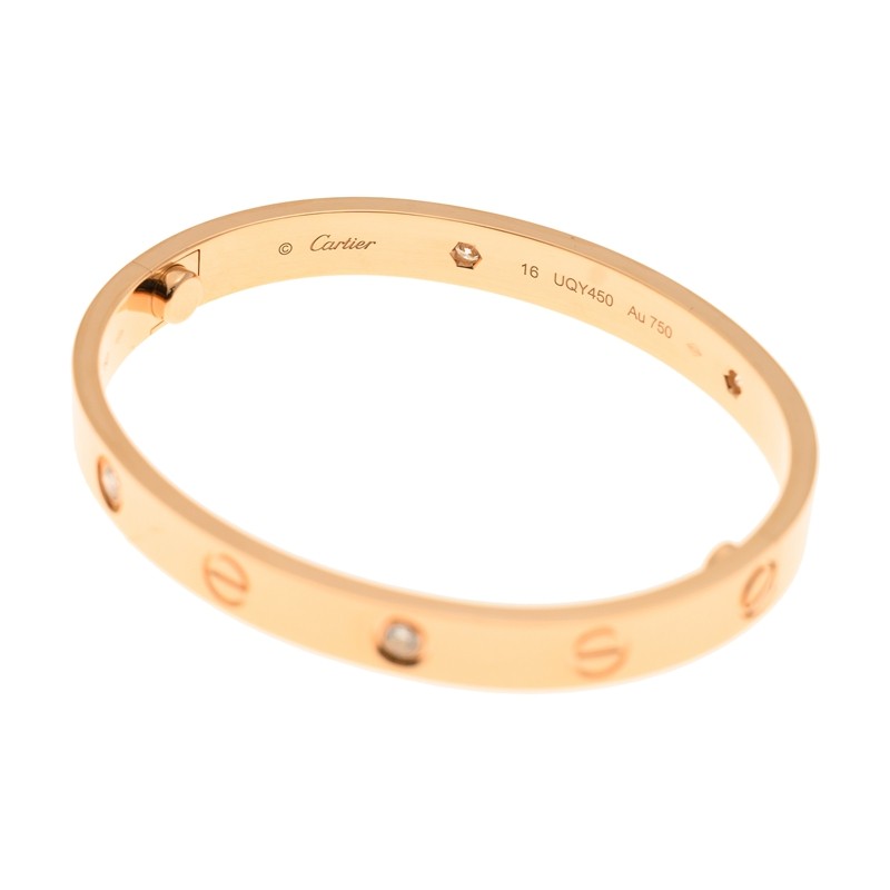 NEW CARTIER LOVE BRACELET B6069916 18kt ROSE GOLD PINK GOLD - picksjewelry.com