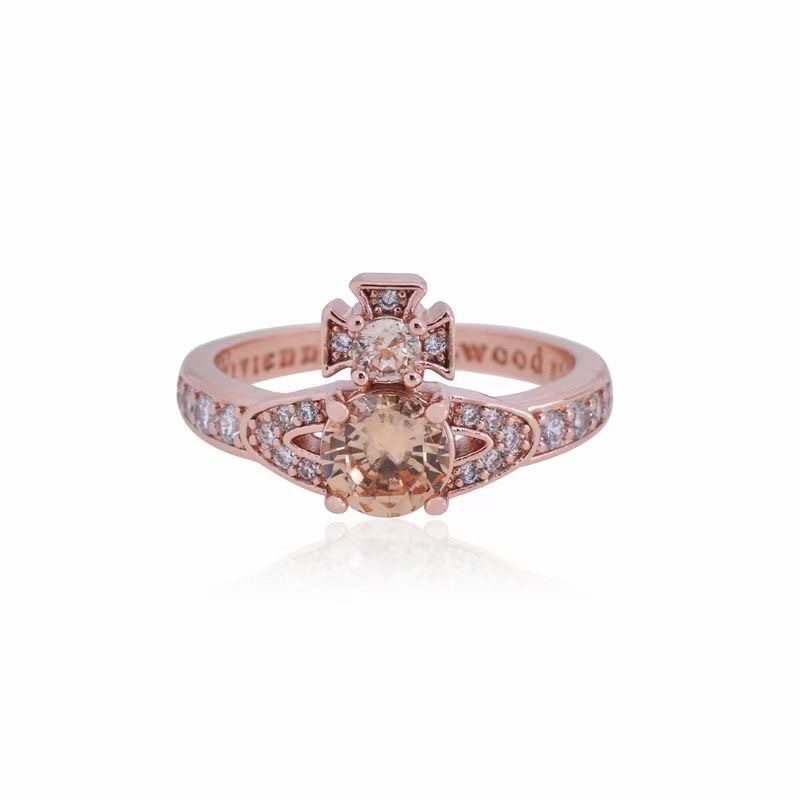 Buy replica Vivienne Westwood Colorful Diamond Saturn Ring and replica jewelry from PICKS Jewelry