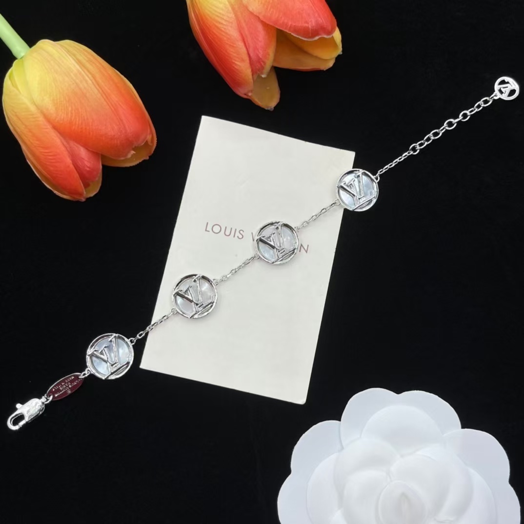 Buy replica Louis Vuitton 4 LV Letters Bracelet and replica jewelry from PICKS Jewelry