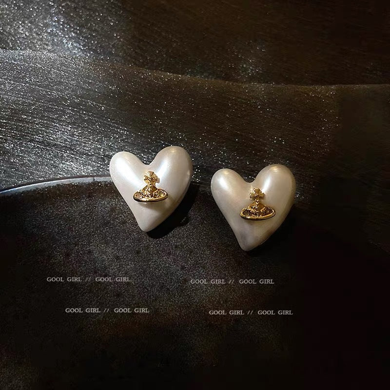 Buy replica Vivienne Westwood Heart Saturn Earrings and replica jewelry from PICKS Jewelry