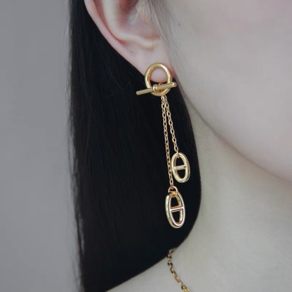 Buy replica Hermes Pig Nose Tassel Earrings and replica jewelry from PICKS Jewelry