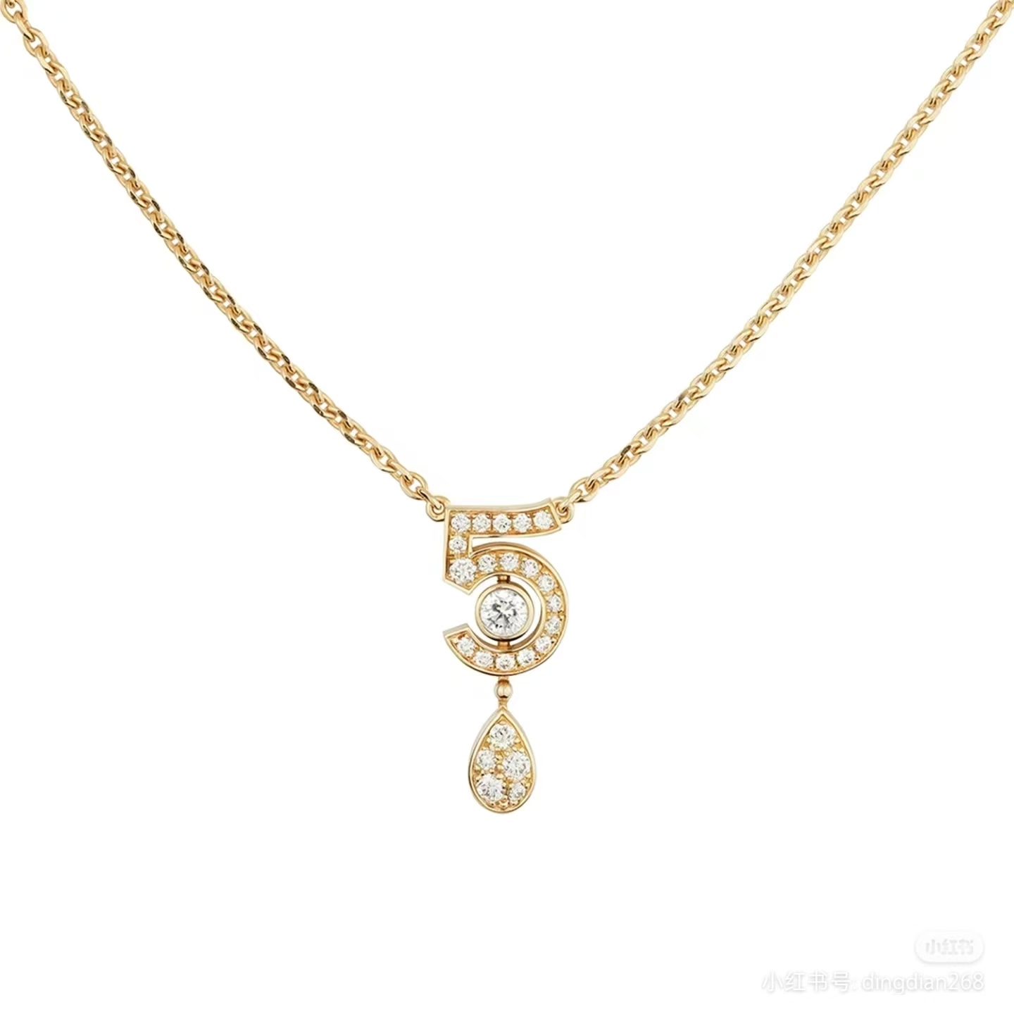 Buy replica Chanel NO.5 Teardrop Pendant Necklace and replica jewelry from PICKS Jewelry