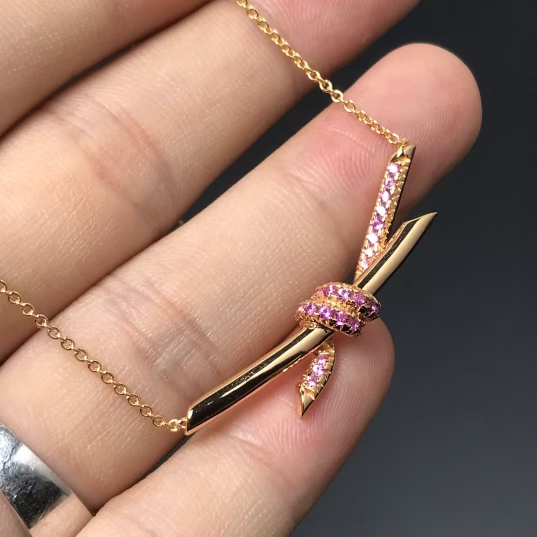 Buy replica Tiffany Knot Pendant Necklace and replica jewelry from PICKS Jewelry