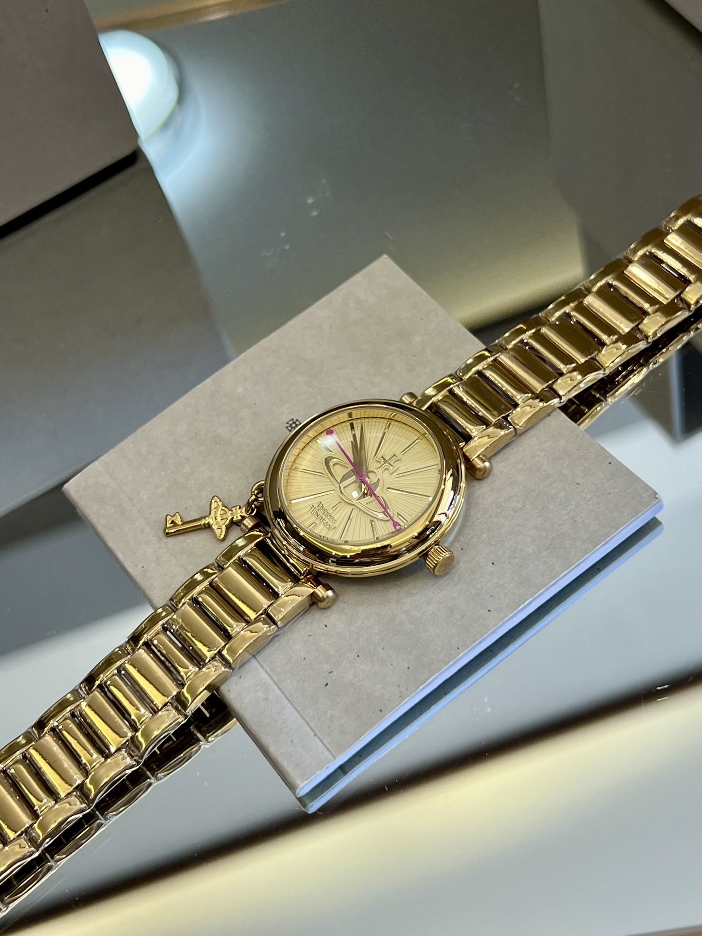 Buy replica Vivienne Westwood Gold Dial Gold Band Watch - 30MM and replica jewelry from PICKS Jewelry