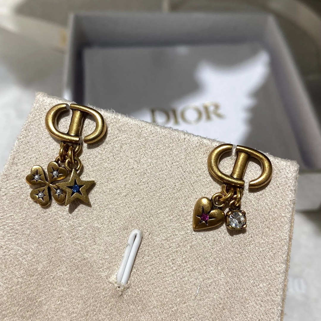 Buy replica Dior Vintage Asymmetric Clover Star Heart Earrings and replica jewelry from PICKS Jewelry