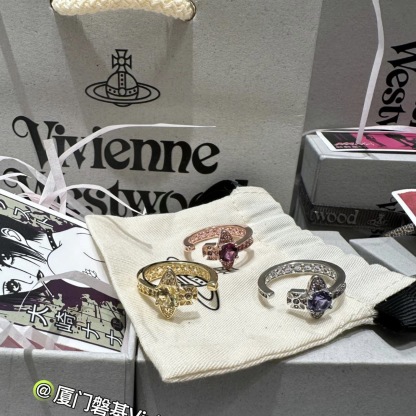 Buy replica Vivienne Westwood Multi Color Diamond Saturn Ring and replica jewelry from PICKS Jewelry