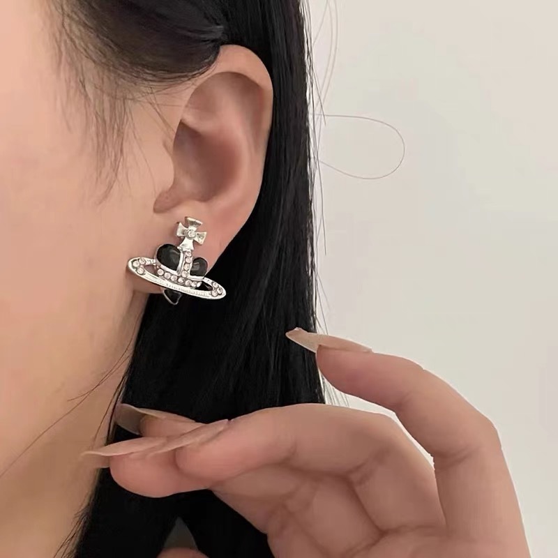 Buy replica Vivienne Westwood Enamel Love Heart Saturn Earring Stud and replica jewelry from PICKS Jewelry