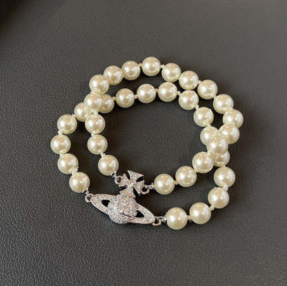 Buy replica Vivienne Westwood 2 Row Pearl Bracelet and replica jewelry from PICKS Jewelry