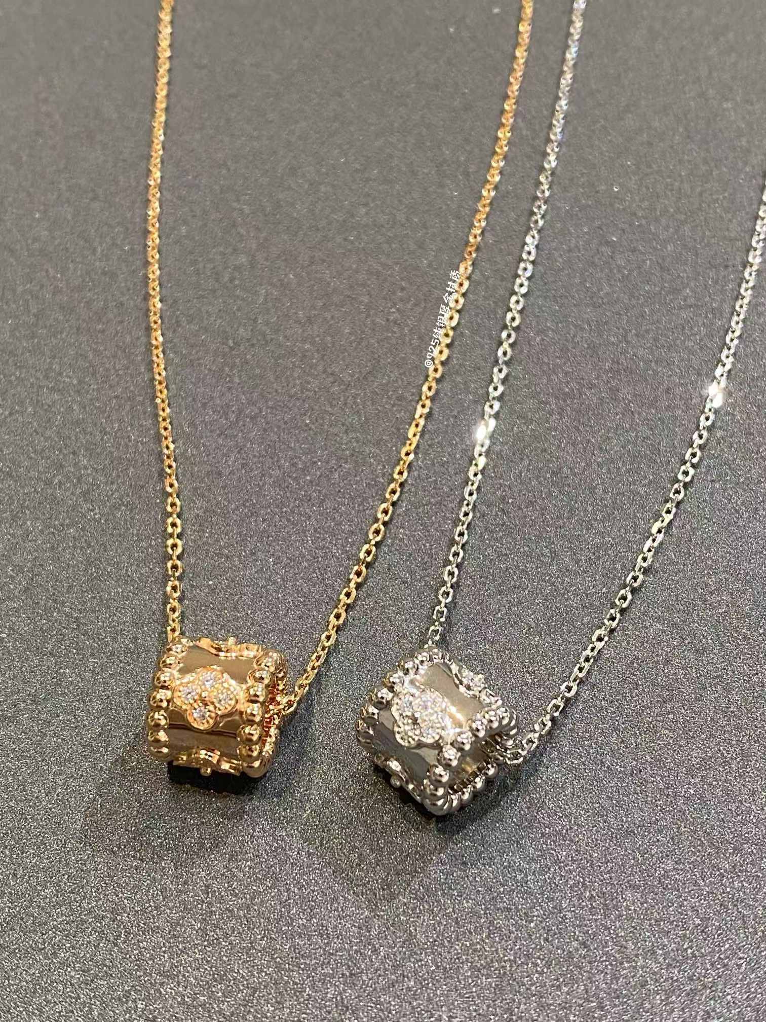 Buy replica Van Cleef & Arpels Perlée Clovers Pendant Necklace and replica jewelry from PICKS Jewelry