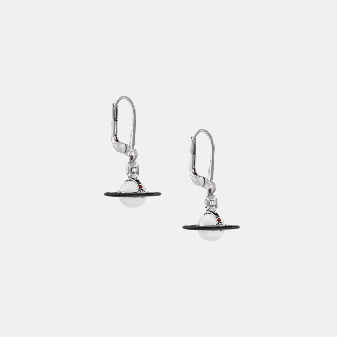 Buy replica Vivienne Westwood Enamel Pink Blue Black Saturn Earrings and replica jewelry from PICKS Jewelry