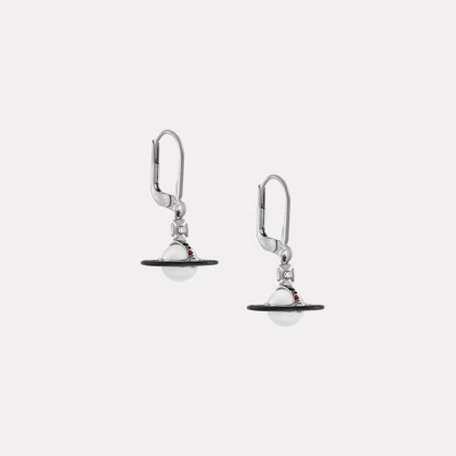 Buy replica Vivienne Westwood Enamel Pink Blue Black Saturn Earrings and replica jewelry from PICKS Jewelry