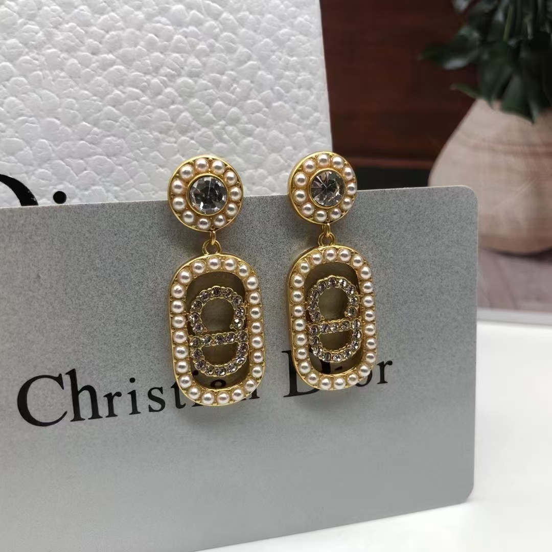 Buy replica Dior Vintage Rectangle CD Earrings and replica jewelry from PICKS Jewelry