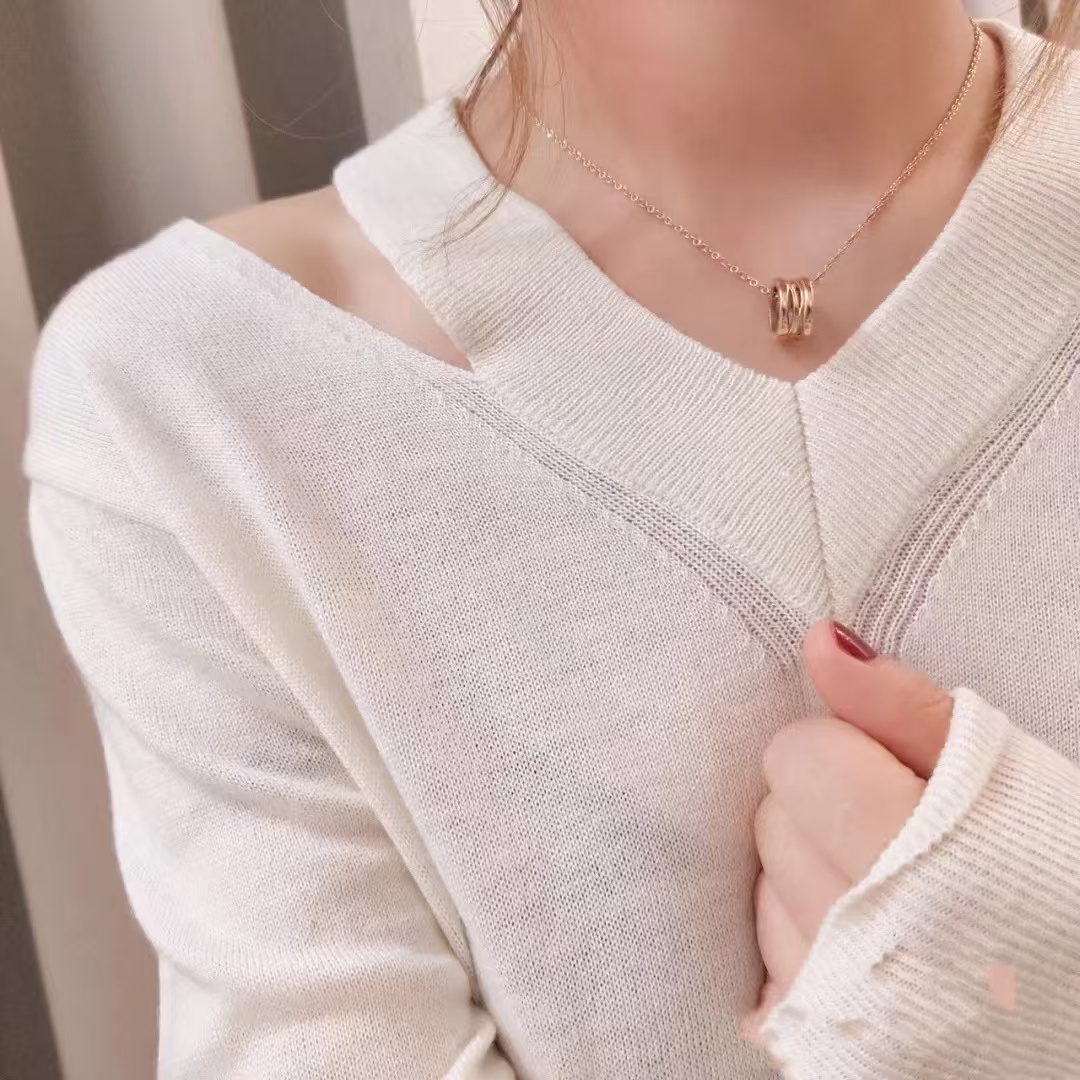 Buy replica Bvlgari B.zero1 Necklace - Hollow and replica jewelry from PICKS Jewelry