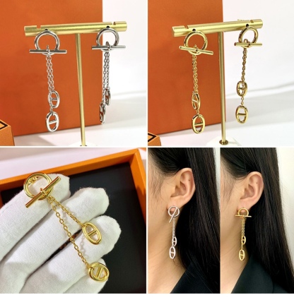 Buy replica Hermes Pig Nose Tassel Earrings and replica jewelry from PICKS Jewelry