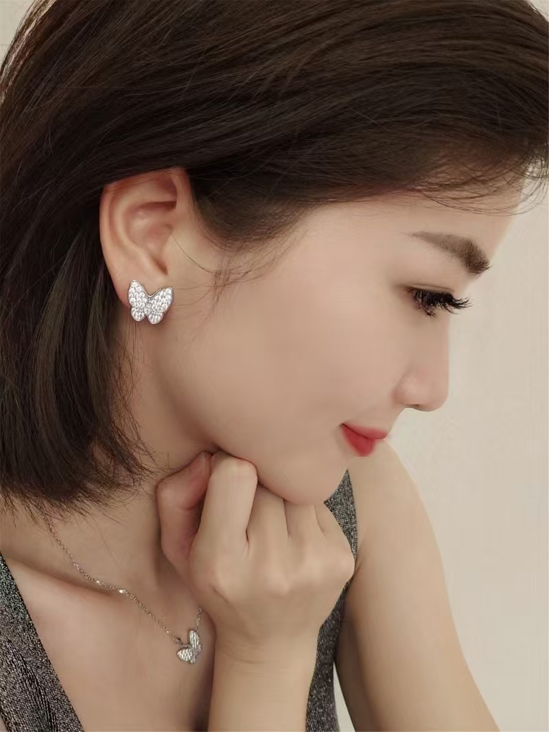 Buy replica Van Cleef & Arpels Two Butterfly Earrings and replica jewelry from PICKS Jewelry