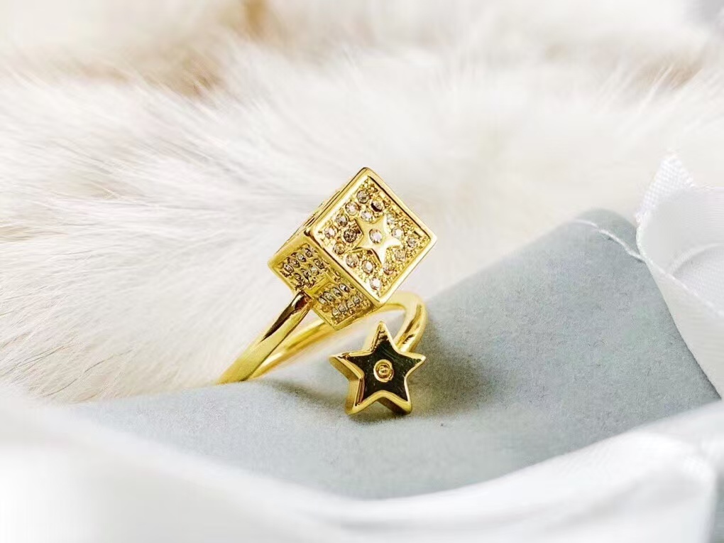 Buy replica Dior Cube and Star Open Ring and replica jewelry from PICKS Jewelry