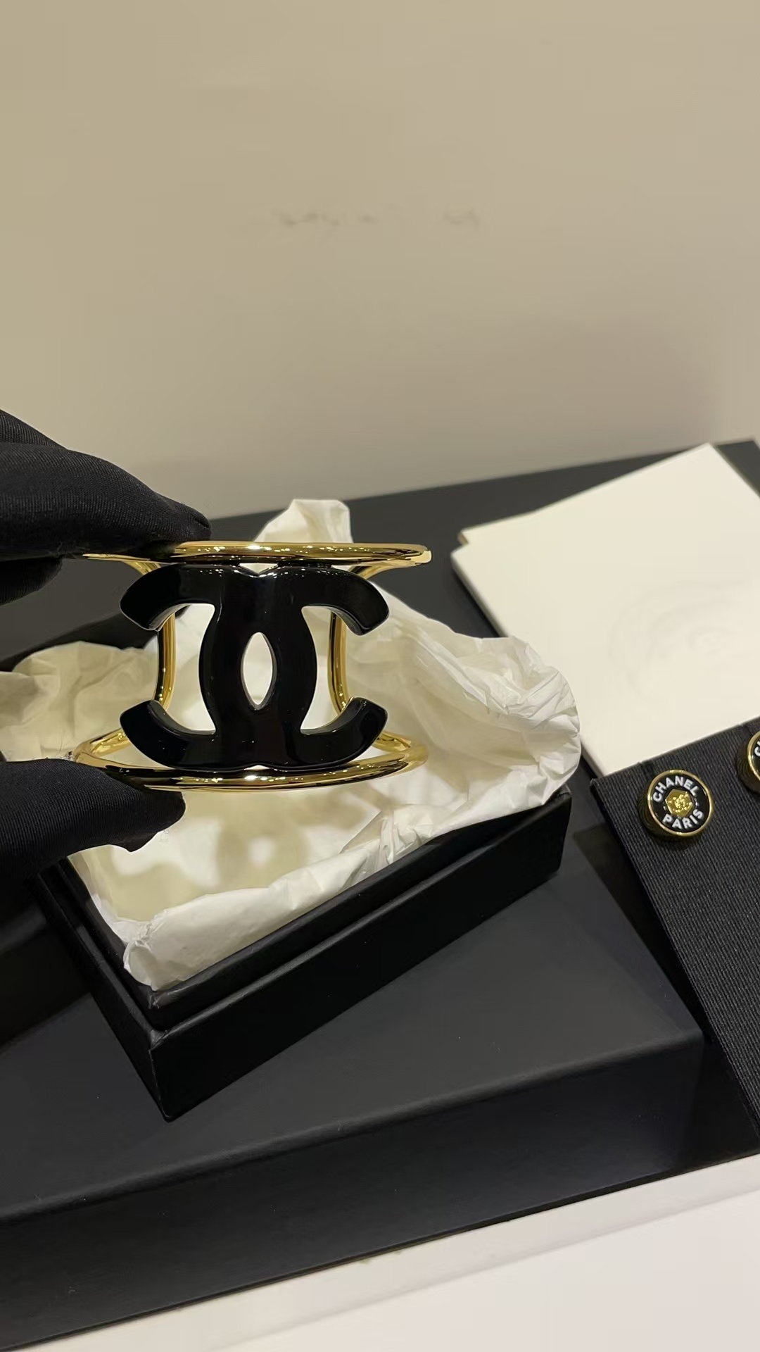 Buy replica Chanel CUFF Funky Exaggerated Geometric Bangle Bracelet and replica jewelry from PICKS Jewelry