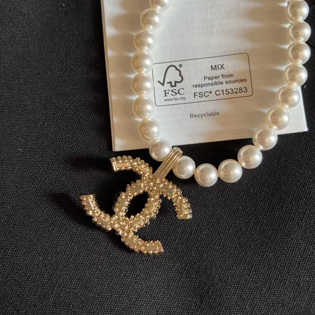 Buy replica Chanel Big Double C Pendant Pearl Necklace and replica jewelry from PICKS Jewelry
