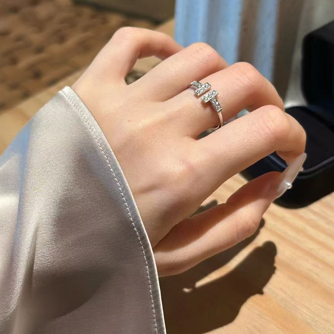 Buy replica Tiffany Doube T Rings and replica jewelry from PICKS Jewelry