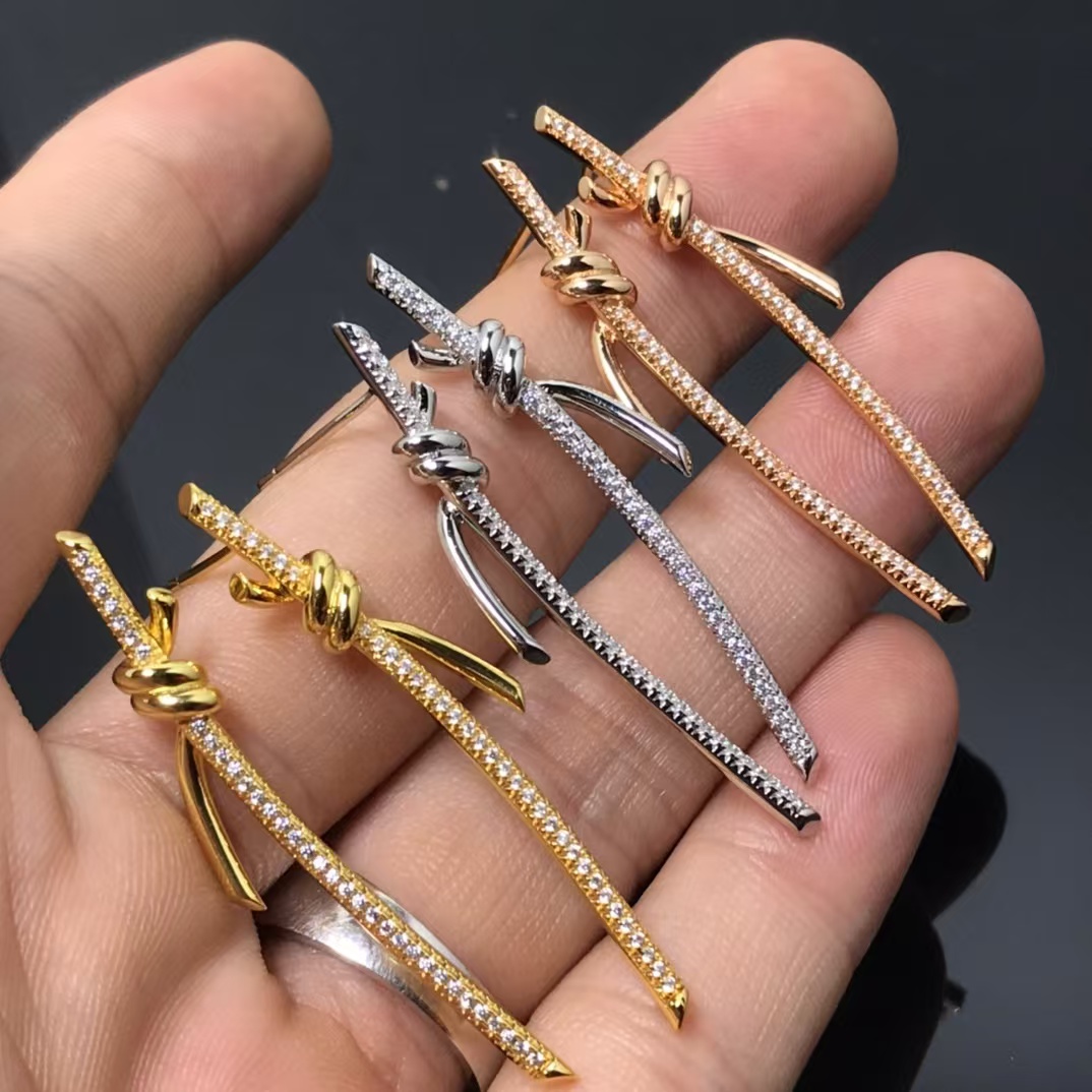 Buy replica Tiffany Knot Drop Earrings and replica jewelry from PICKS Jewelry